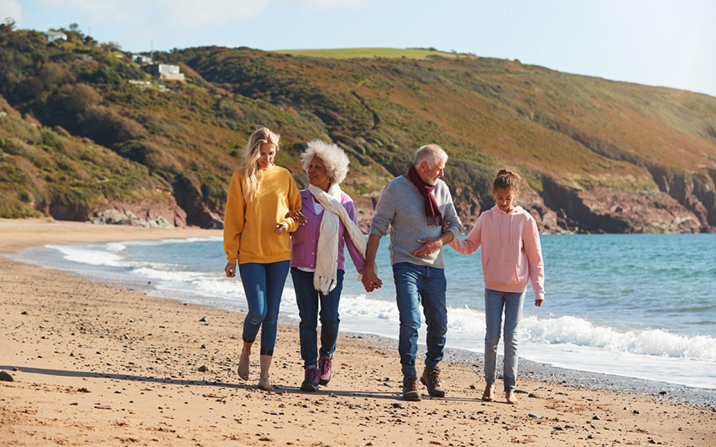 famille sur le plage